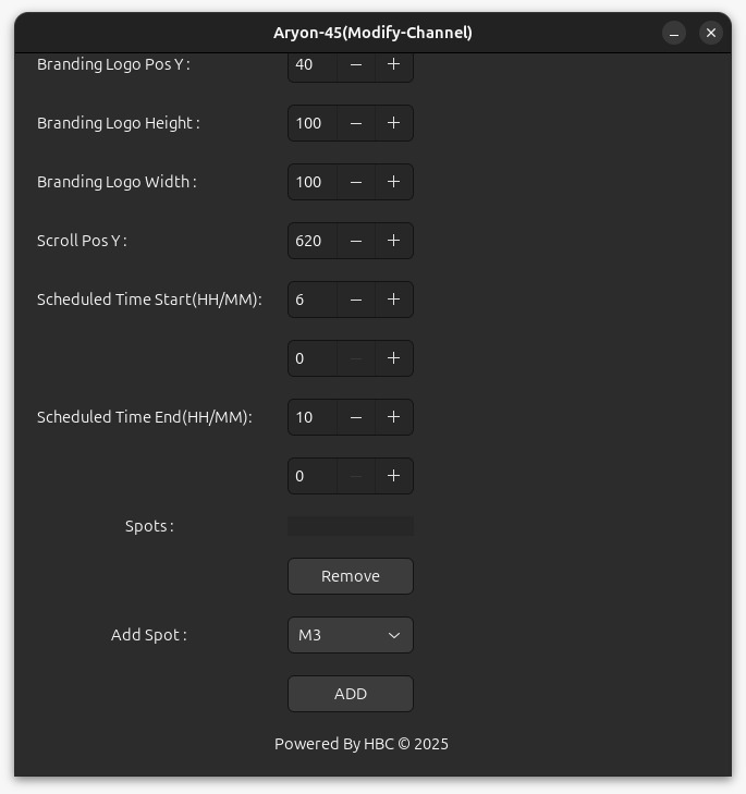 Product Interface screenshot 1