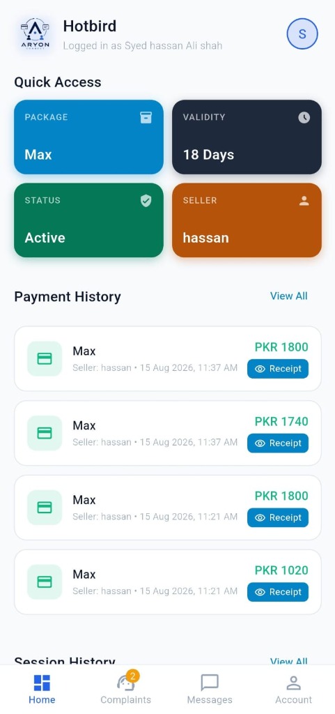 Aryon Connect Mobile App Experience screenshot 1