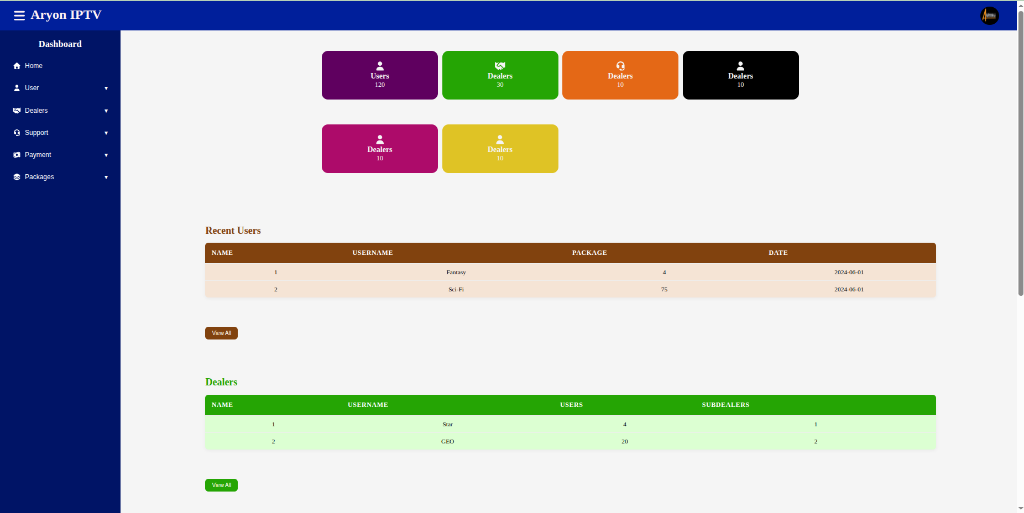 Web App & Management Console screenshot 2